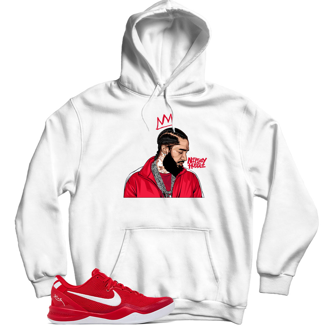 Kobe 8 Protro University Red hoodie