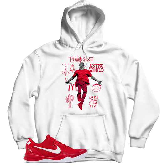 Kobe 8 Protro University Red hoodie