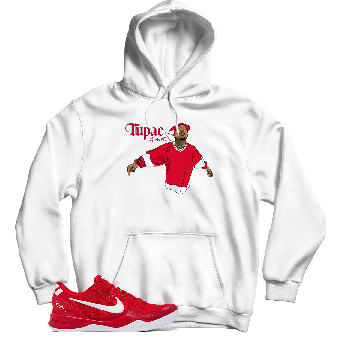 Hoodie Match Nike Kobe 8 Protro University Red