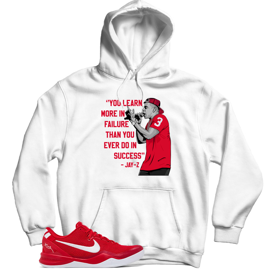 Kobe 8 Protro University Red hoodie