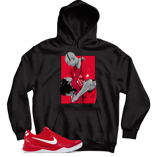 Kobe 8 Protro University Red hoodie