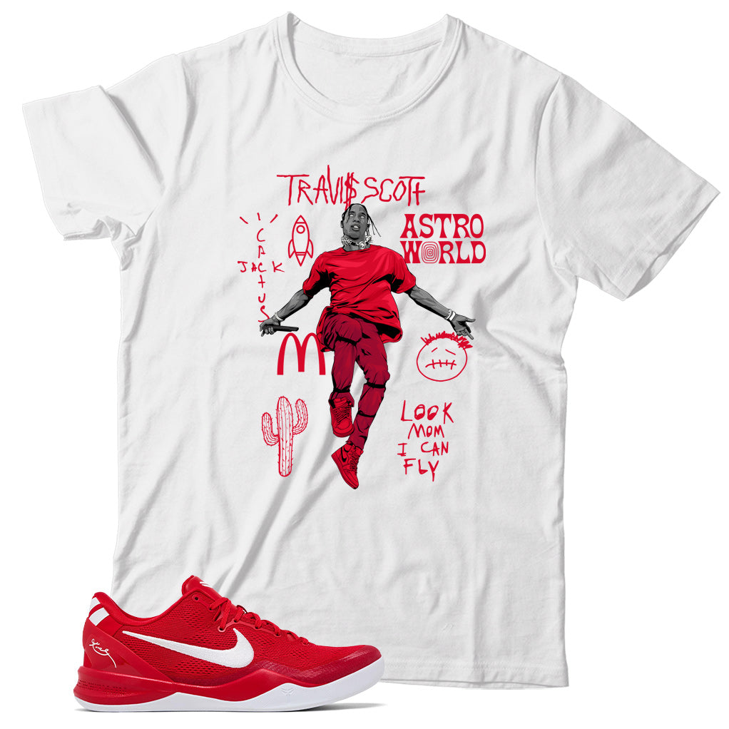 Shirt Match Nike Kobe 8 Protro University Red