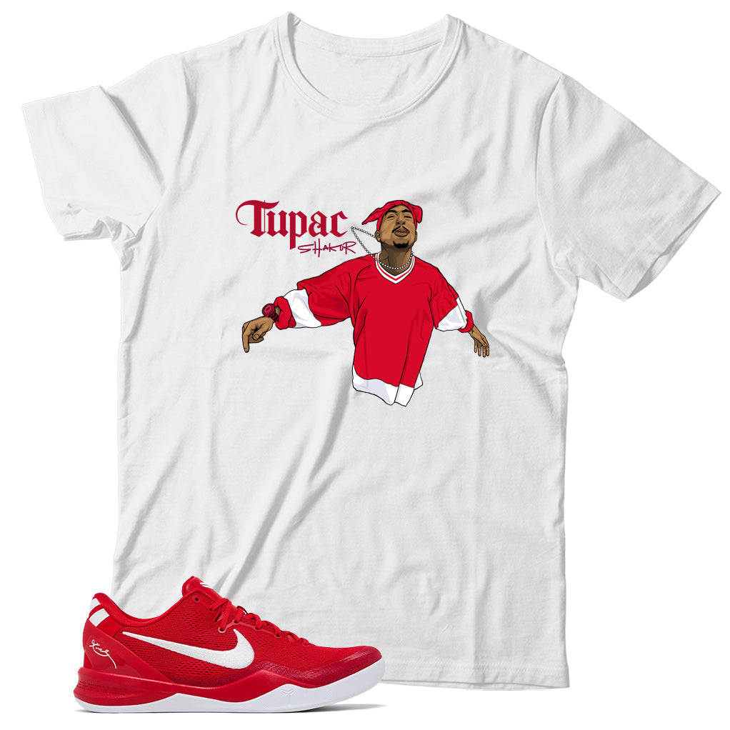 Kobe 8 Protro University Red shirt