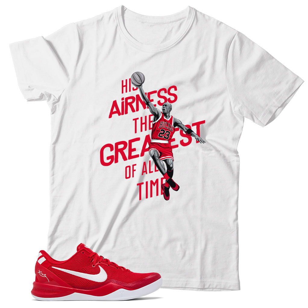 Kobe 8 Protro University Red shirt