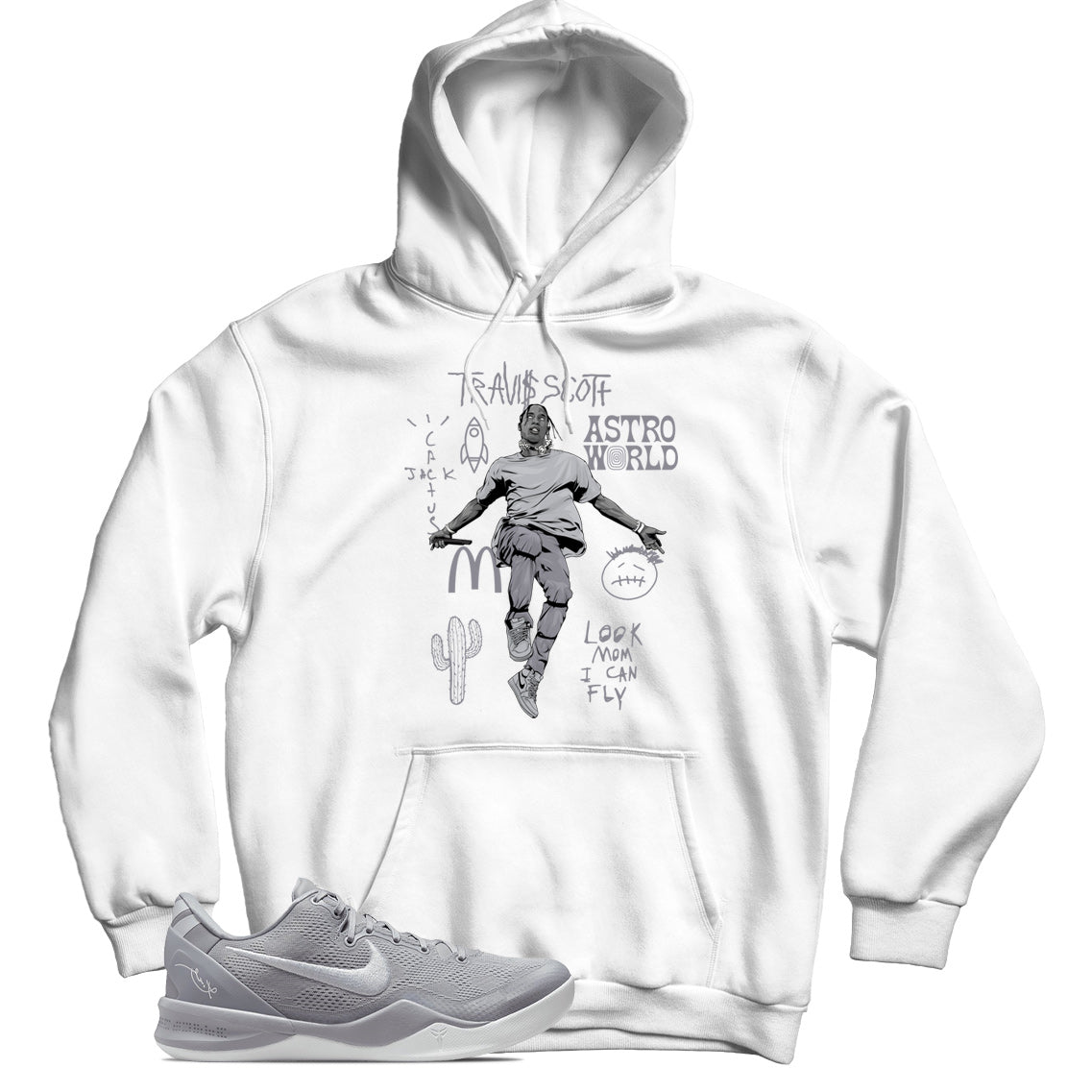 Hoodie Match Nike Kobe 8 Protro Wolf Grey