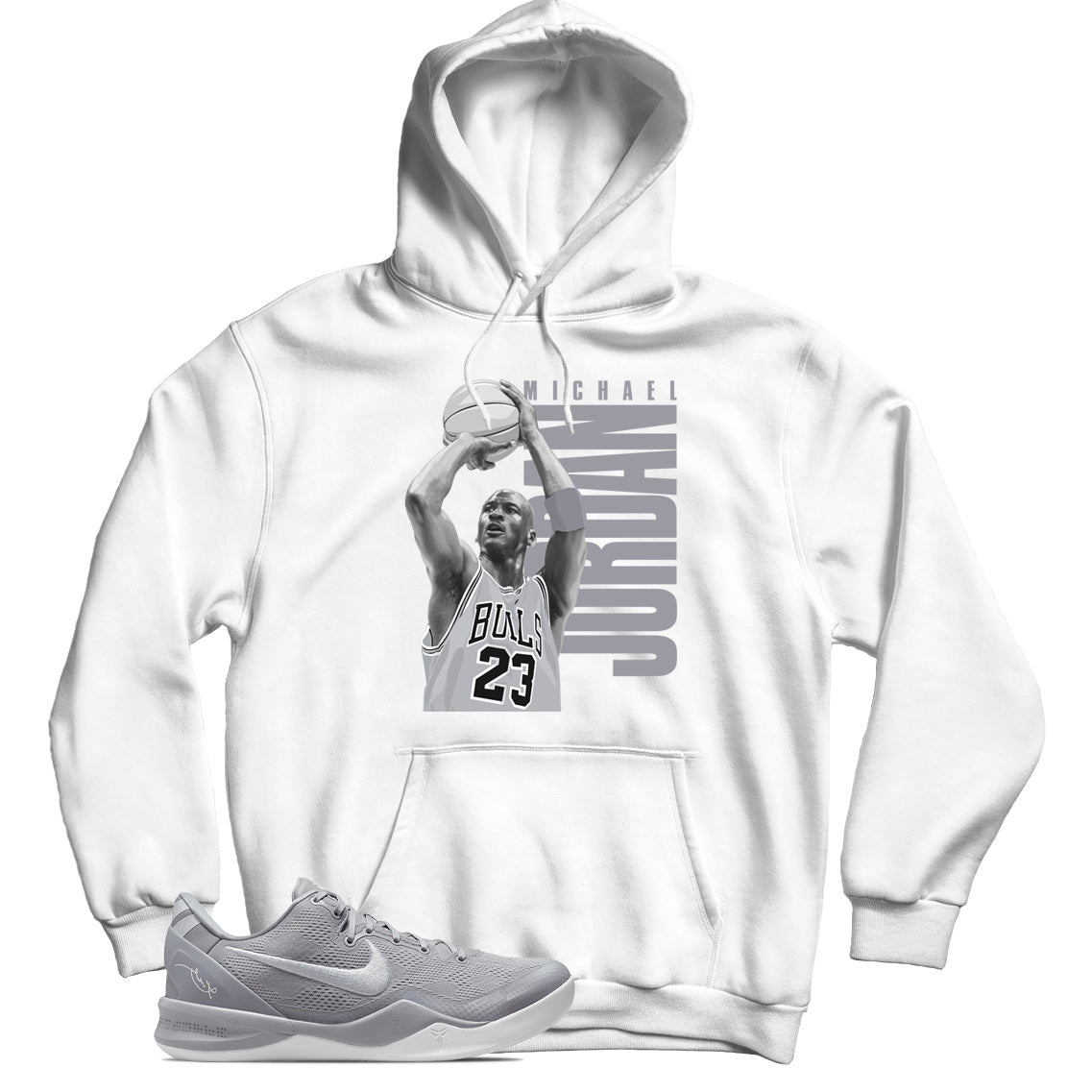 Kobe 8 Protro Wolf Grey hoodie