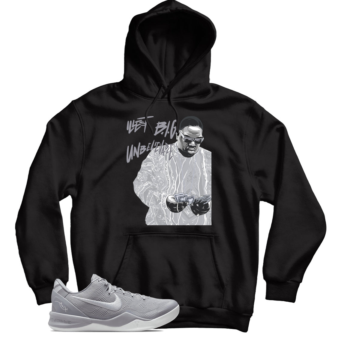 Kobe 8 Protro Wolf Grey hoodie