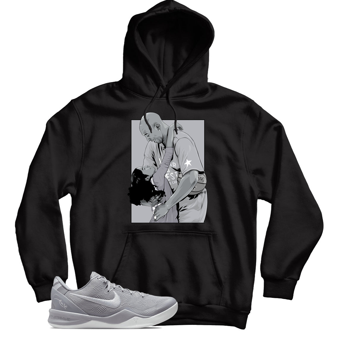 Hoodie Match Nike Kobe 8 Protro Wolf Grey