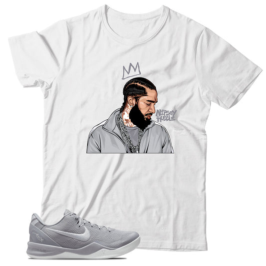 Kobe 8 Protro Wolf Grey shirt