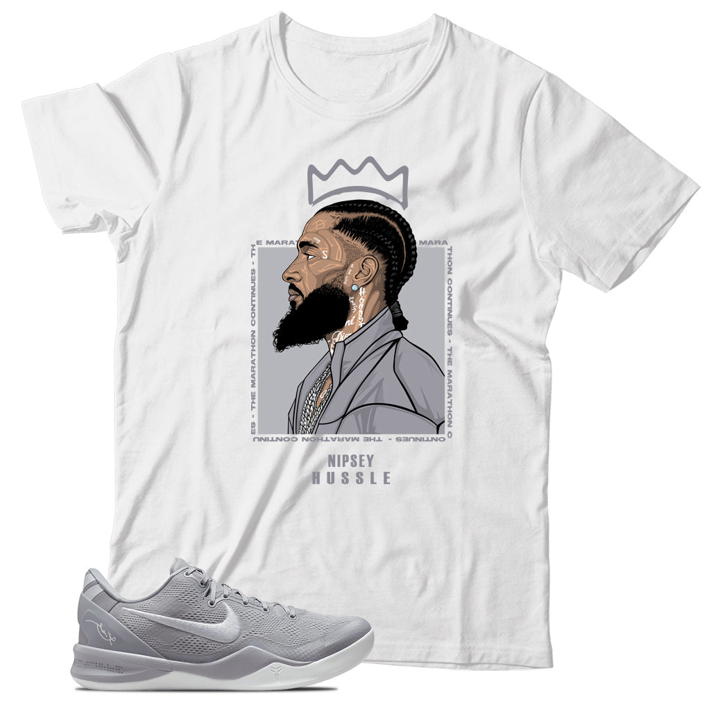 Kobe 8 Protro Wolf Grey shirt