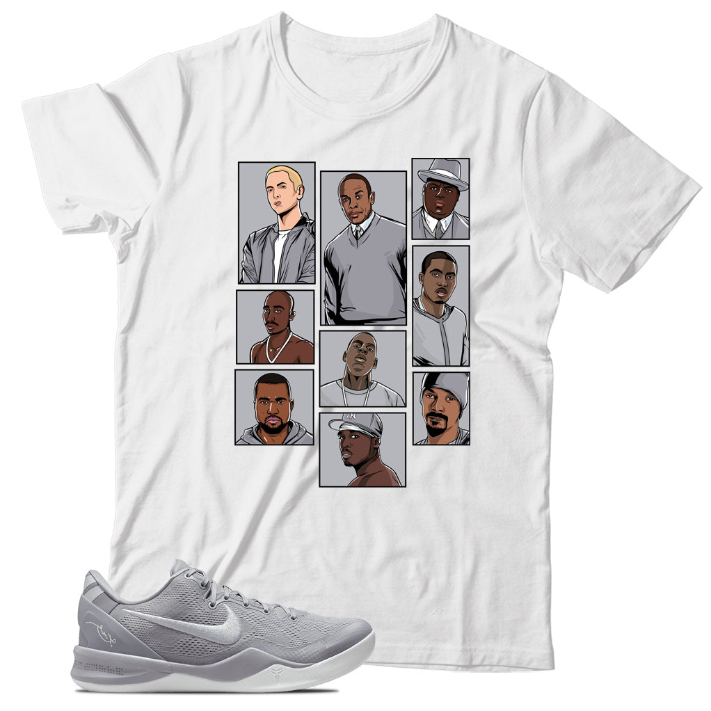 Kobe 8 Protro Wolf Grey shirt