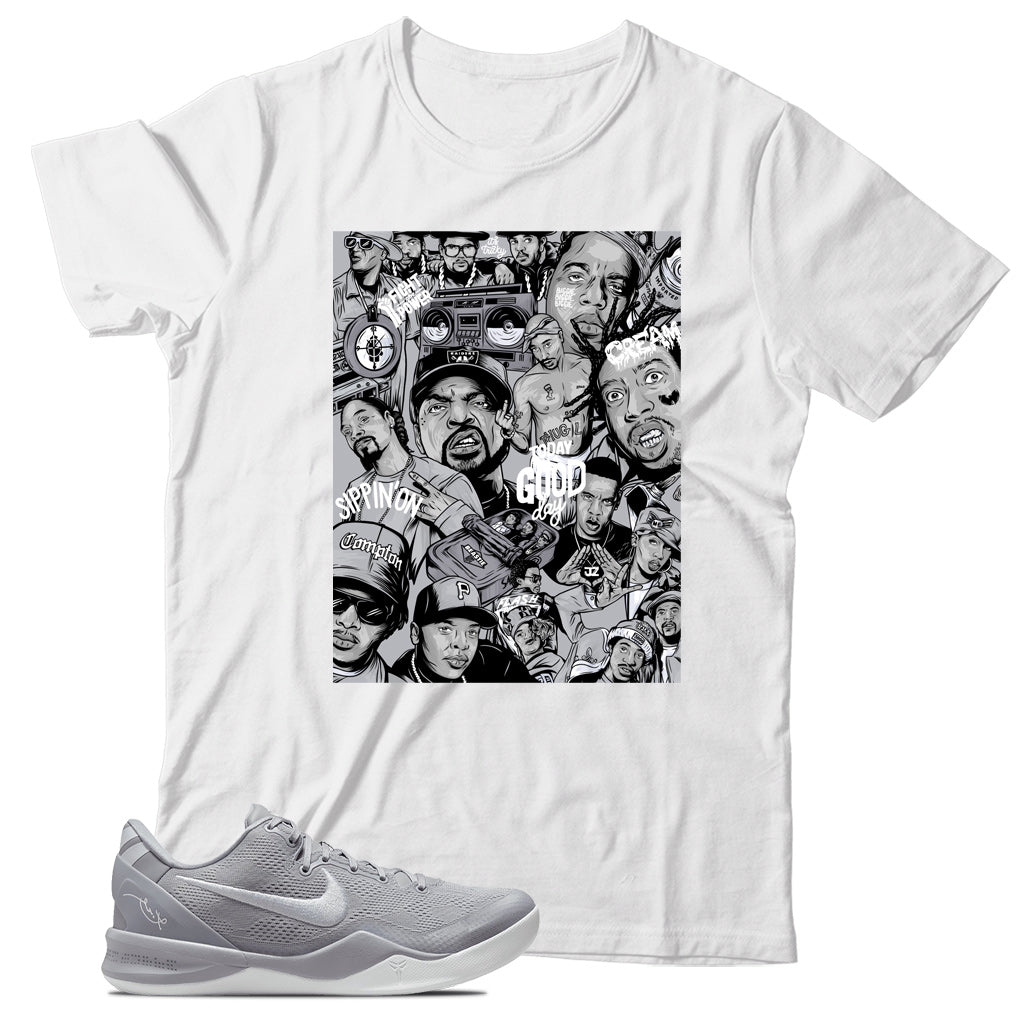 Kobe 8 Protro Wolf Grey shirt