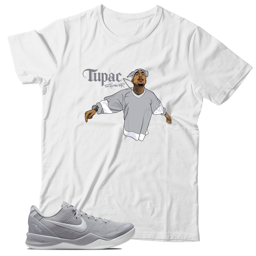 Kobe 8 Protro Wolf Grey shirt