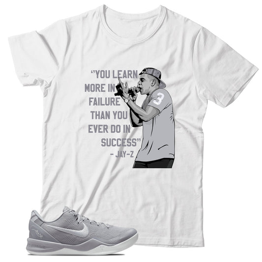 Kobe 8 Protro Wolf Grey shirt