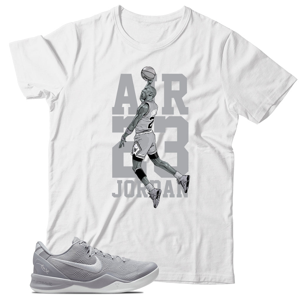 Kobe 8 Protro Wolf Grey shirt