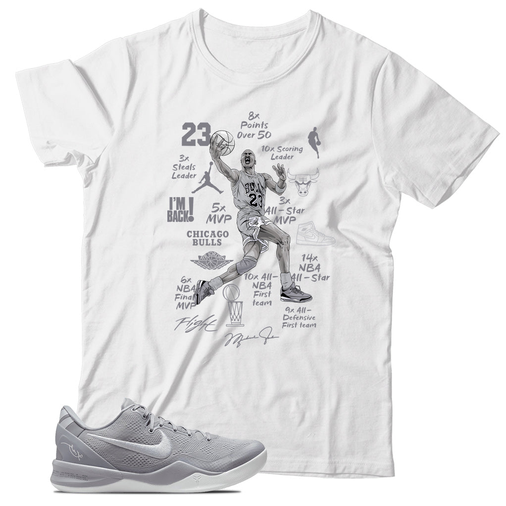 Kobe 8 Protro Wolf Grey shirt