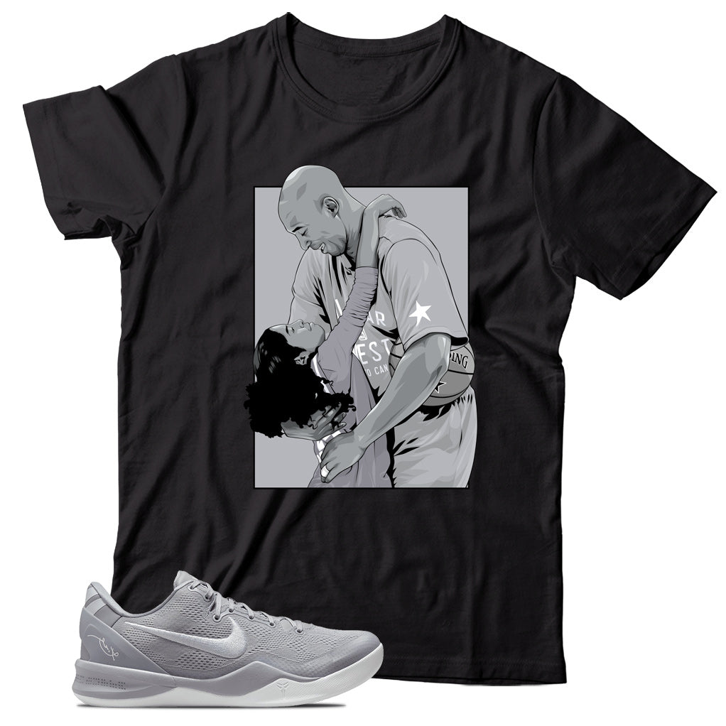 Kobe 8 Protro Wolf Grey shirt