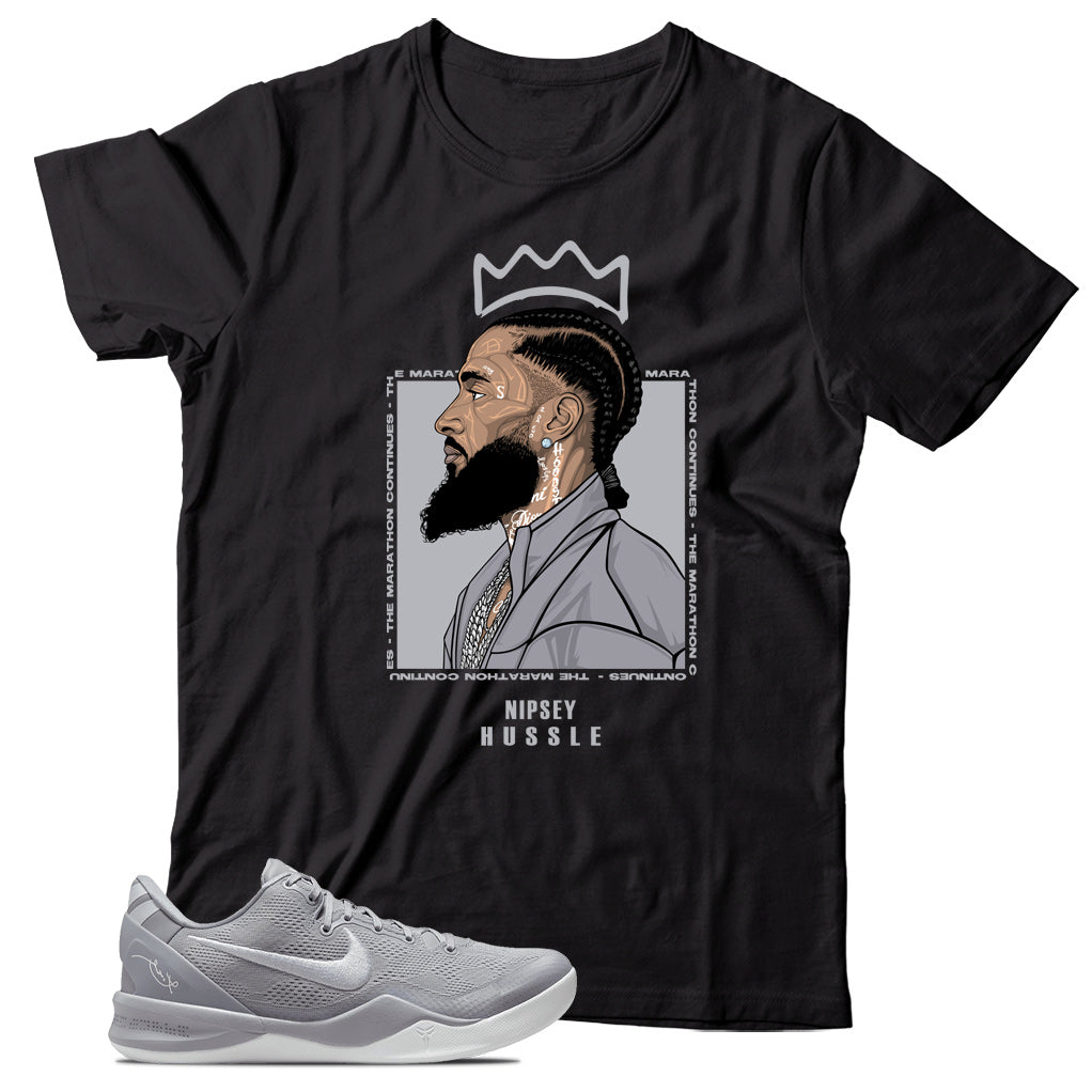 Kobe 8 Protro Wolf Grey shirt