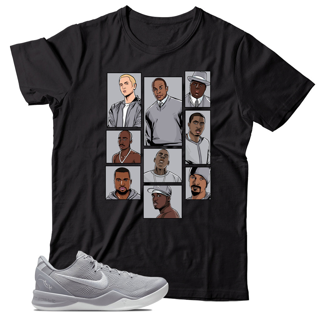 Kobe 8 Protro Wolf Grey shirt