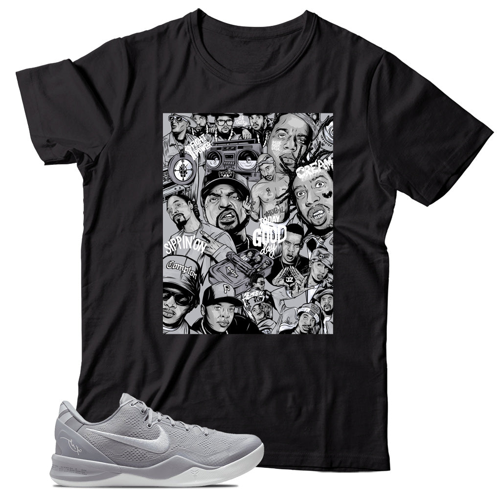 Kobe 8 Protro Wolf Grey shirt