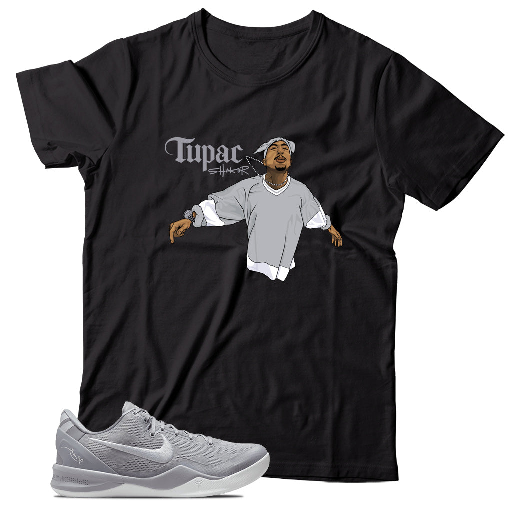 Kobe 8 Protro Wolf Grey shirt