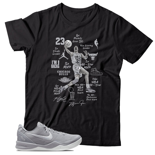 Kobe 8 Protro Wolf Grey shirt