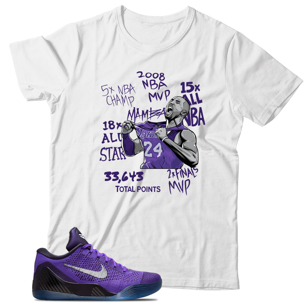 Kobe 9 Elite Low Protro Moonwalker shirt