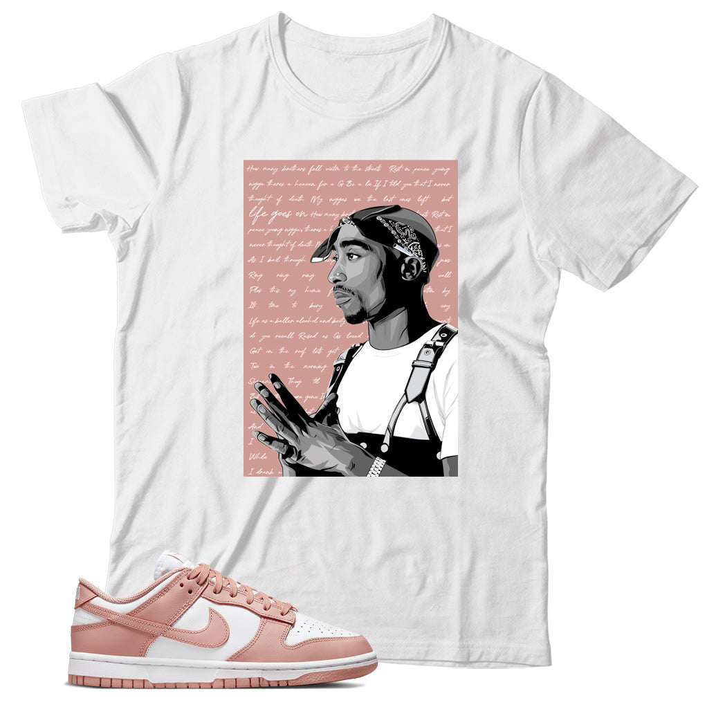 Nike Dunk Low Rose Whisper Match T-Shirt