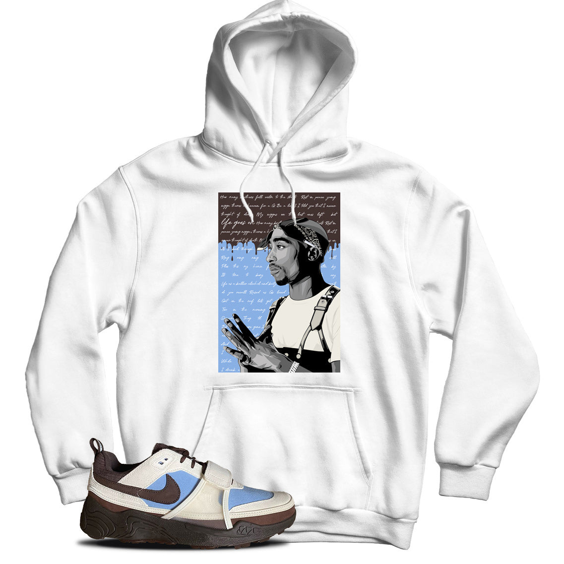 Nike Zoom Field Jaxx Travis Scott Leche Blue hoodie