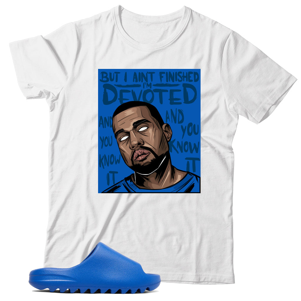 Yeezy Slide Azure shirt