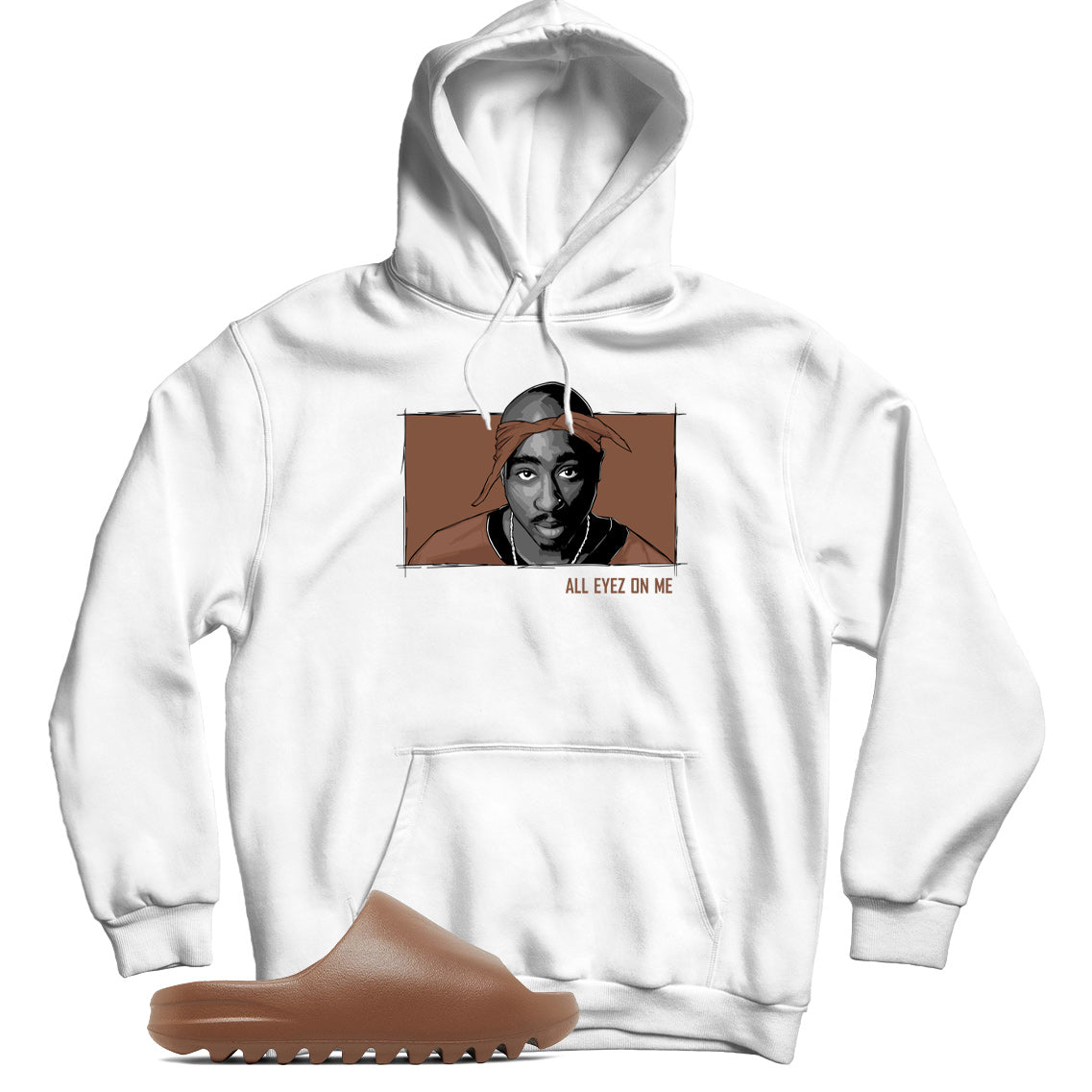 Hoodie Match Yeezy Slide Flax