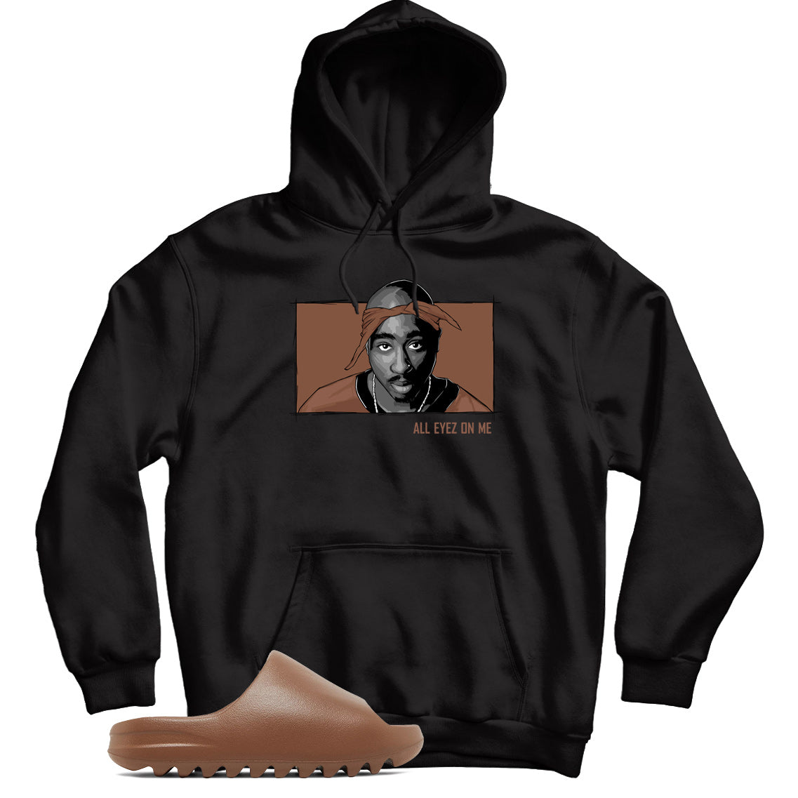 Hoodie Match Yeezy Slide Flax