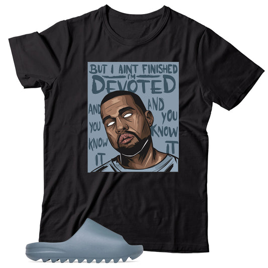 Yeezy Slide Slate Marine shirt