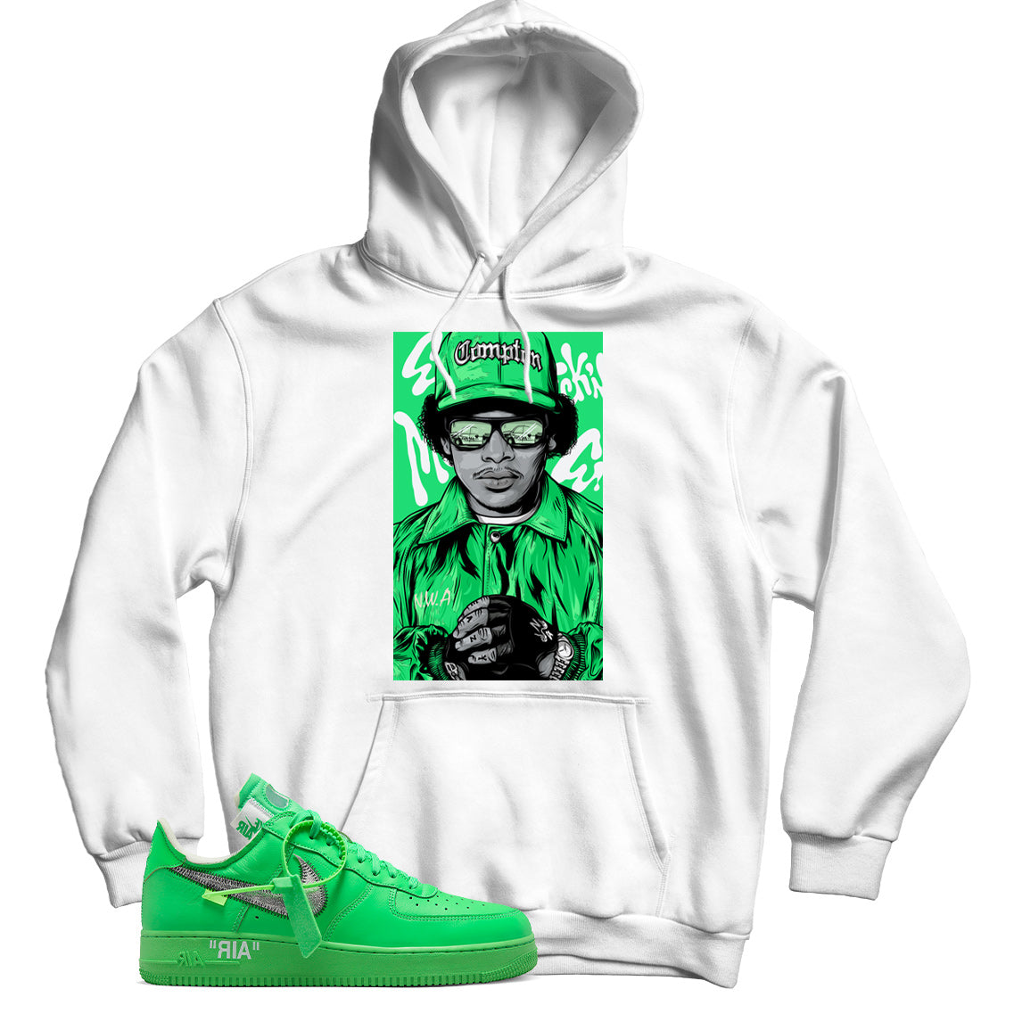 Air Force 1 Low Green Spark hoodie