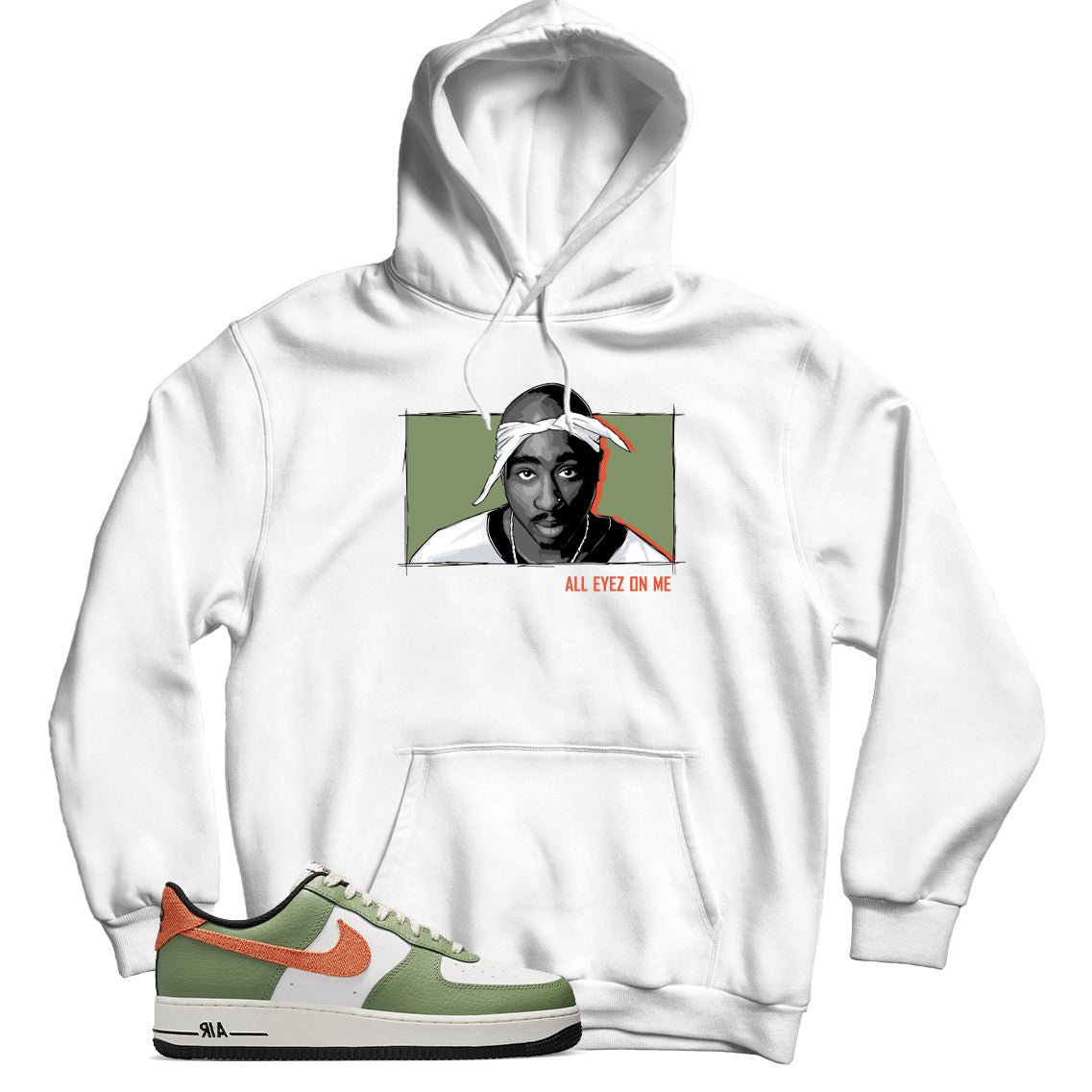 Air Force 1 Low Oil Green hoodie