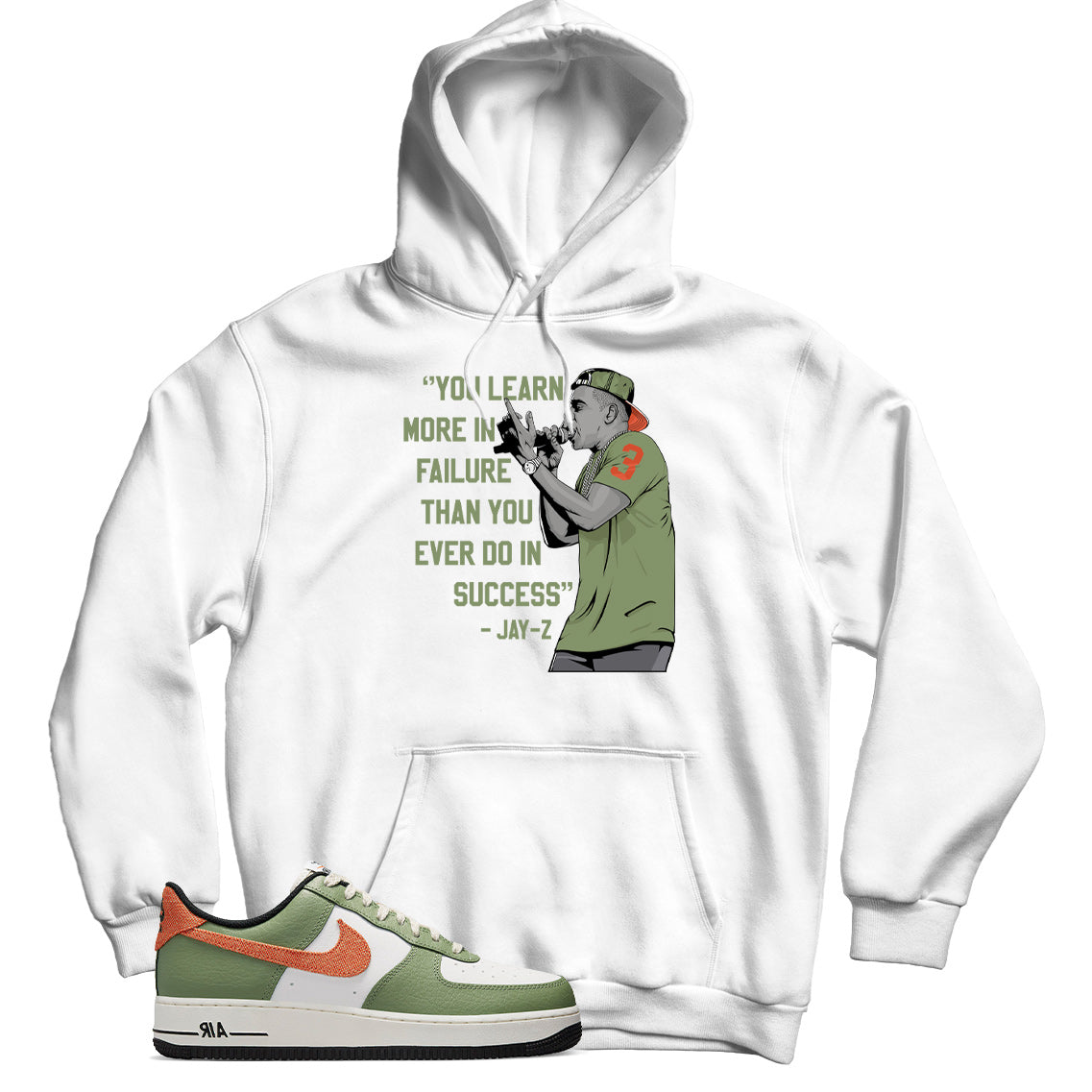 Air Force 1 Low Oil Green hoodie