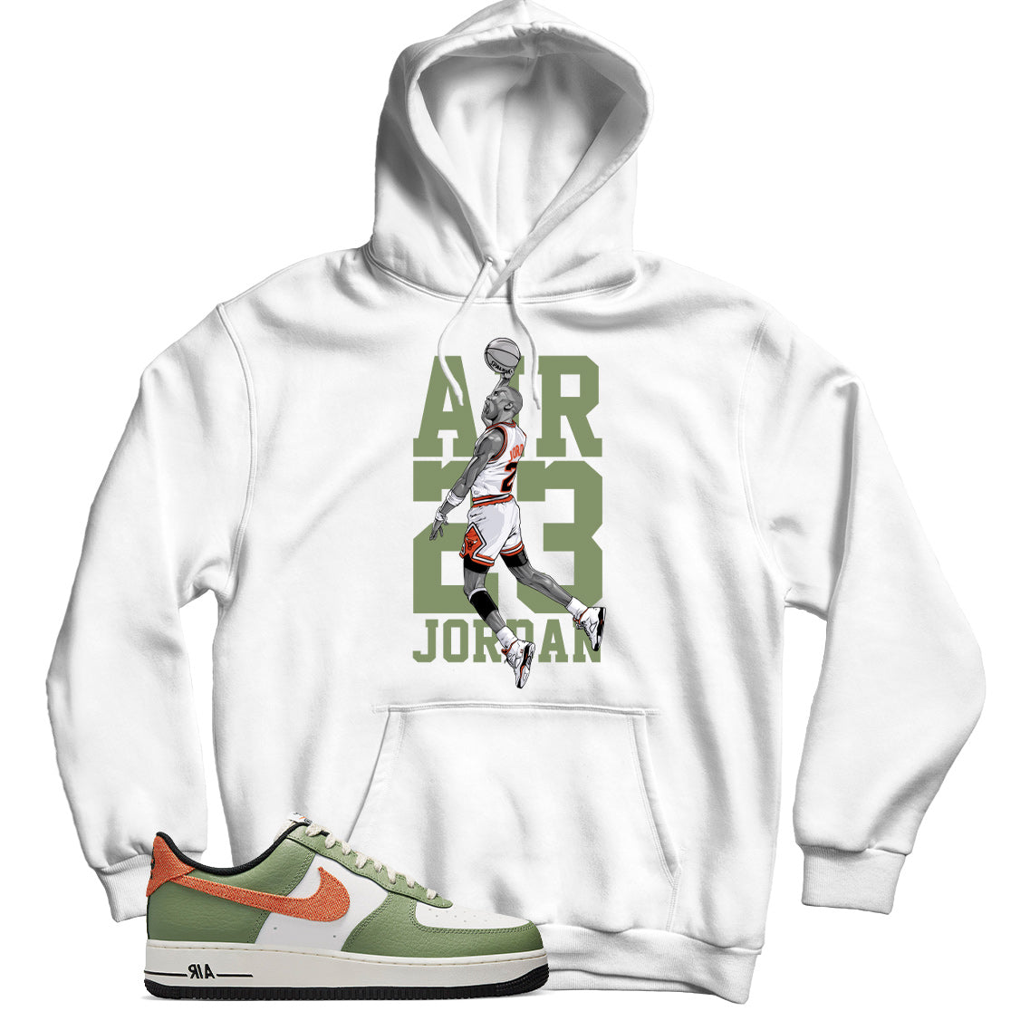 Air Force 1 Low Oil Green hoodie