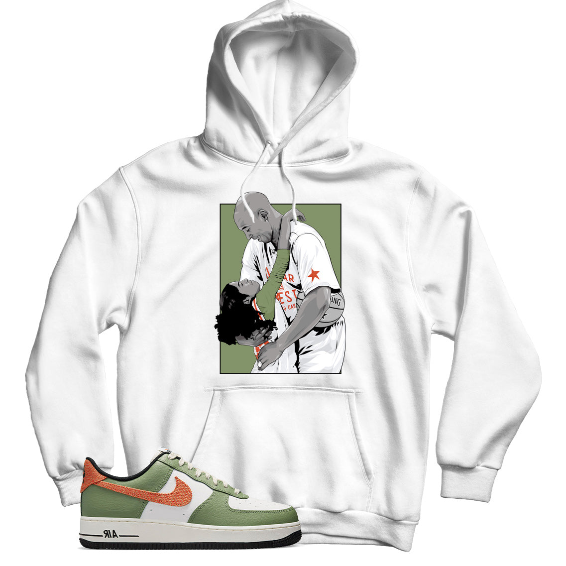 Air Force 1 Low Oil Green hoodie