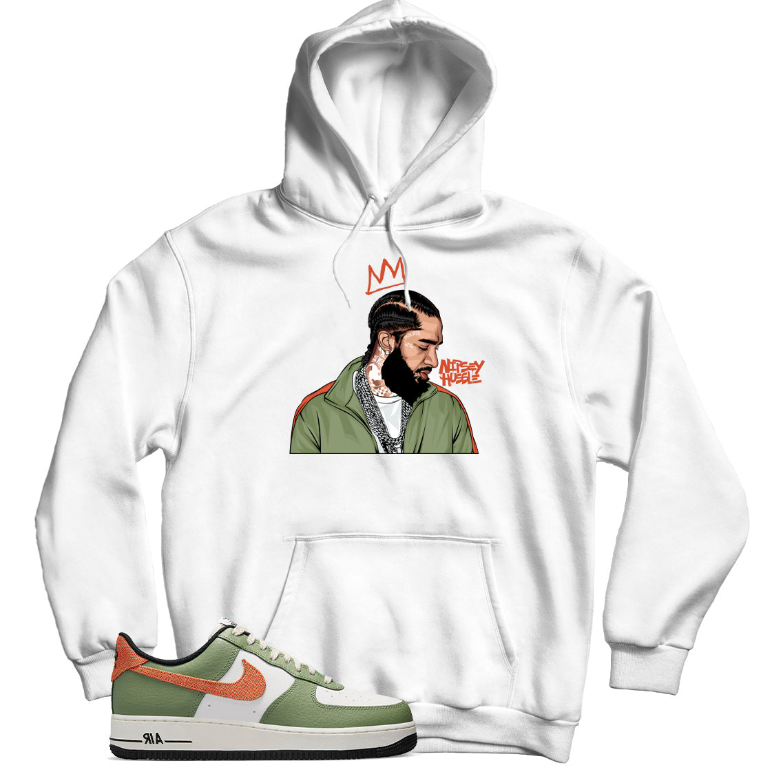 Air Force 1 Low Oil Green hoodie