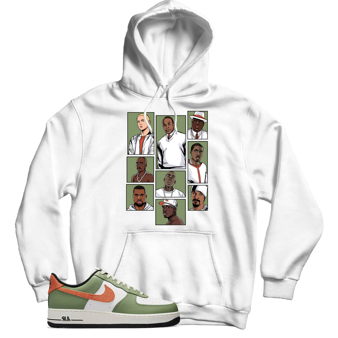 Air Force 1 Low Oil Green hoodie