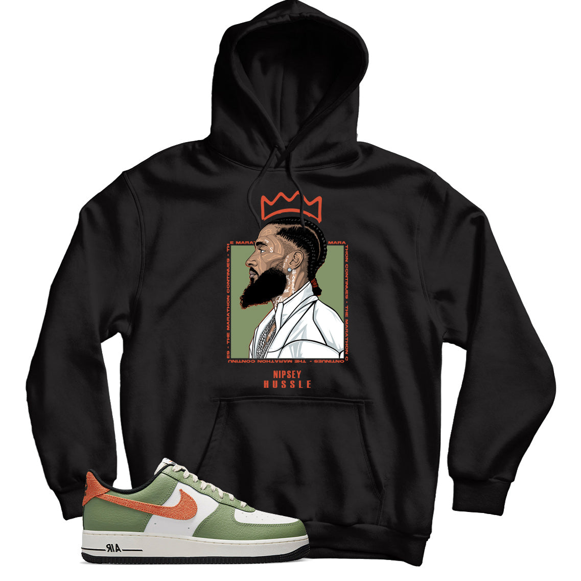 Air Force 1 Low Oil Green hoodie
