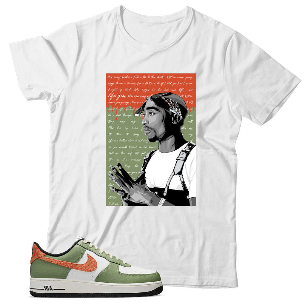 Air Force 1 Low Oil Green shirt