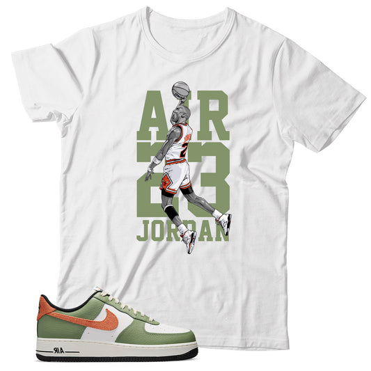 shirt match Air Force 1 Low Oil Green