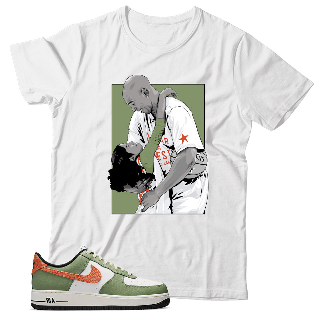 shirt match Air Force 1 Low Oil Green