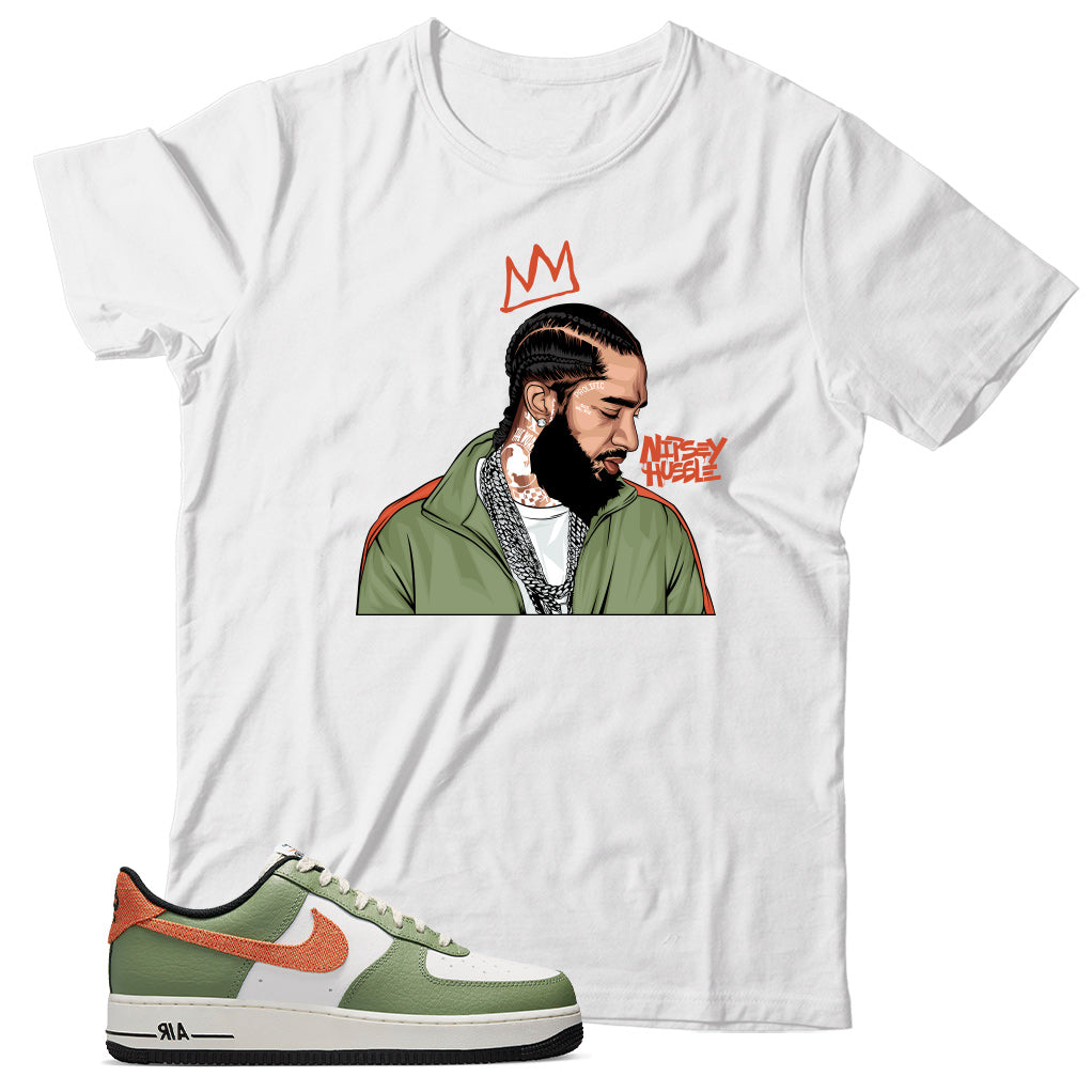 shirt match Air Force 1 Low Oil Green