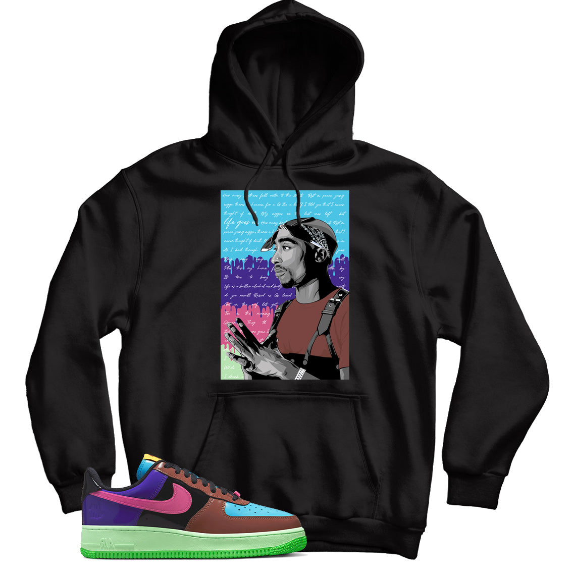 Air Force 1 Low Multi-Patent Pink Prime Hoodie