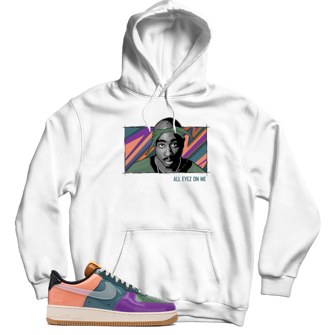 Air Force 1 Low Undefeated Multi-Patent Wild Berry hoodie