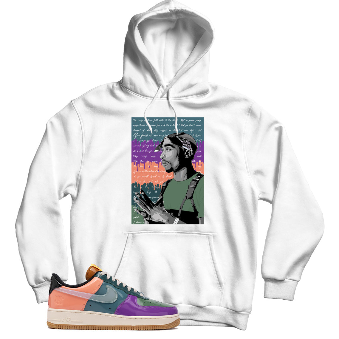 Air Force 1 Low Undefeated Multi-Patent Wild Berry hoodie