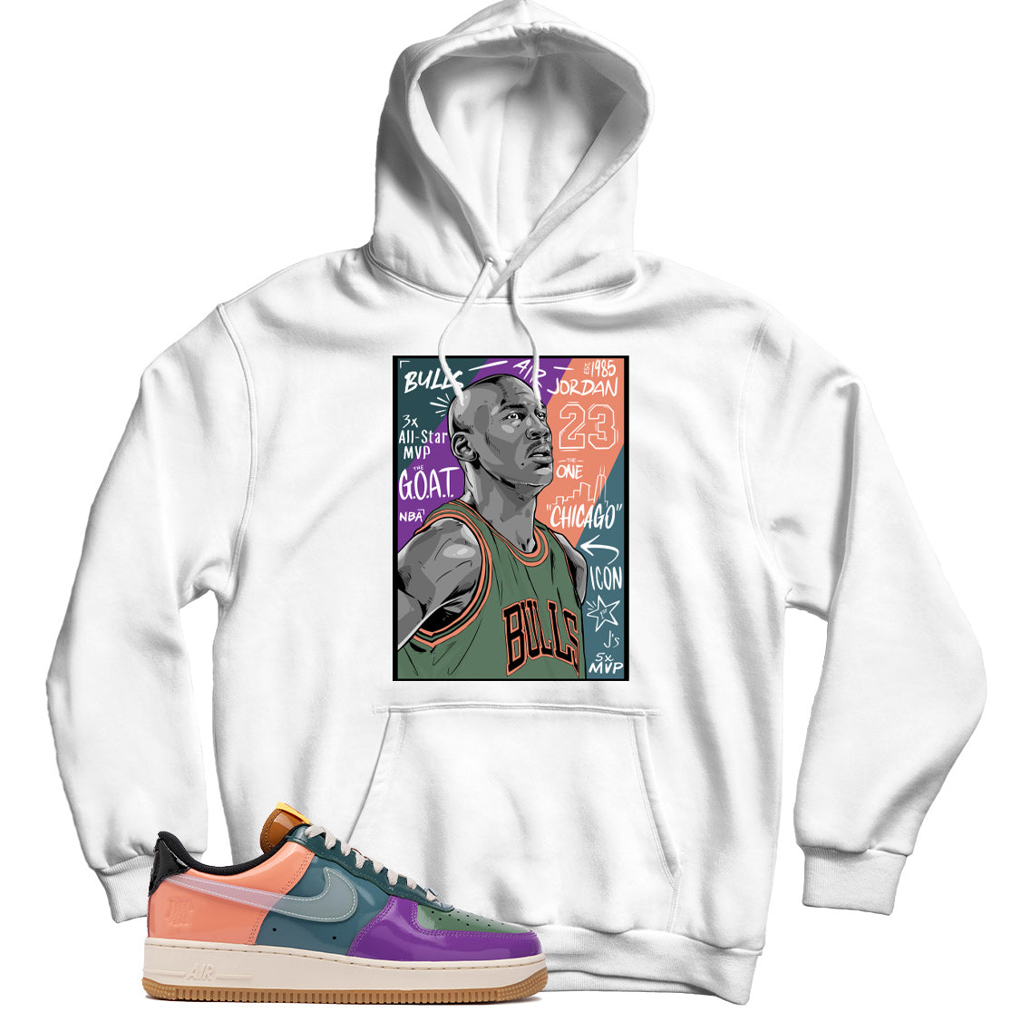 Air Force 1 Low Undefeated Wild Berry hoodie