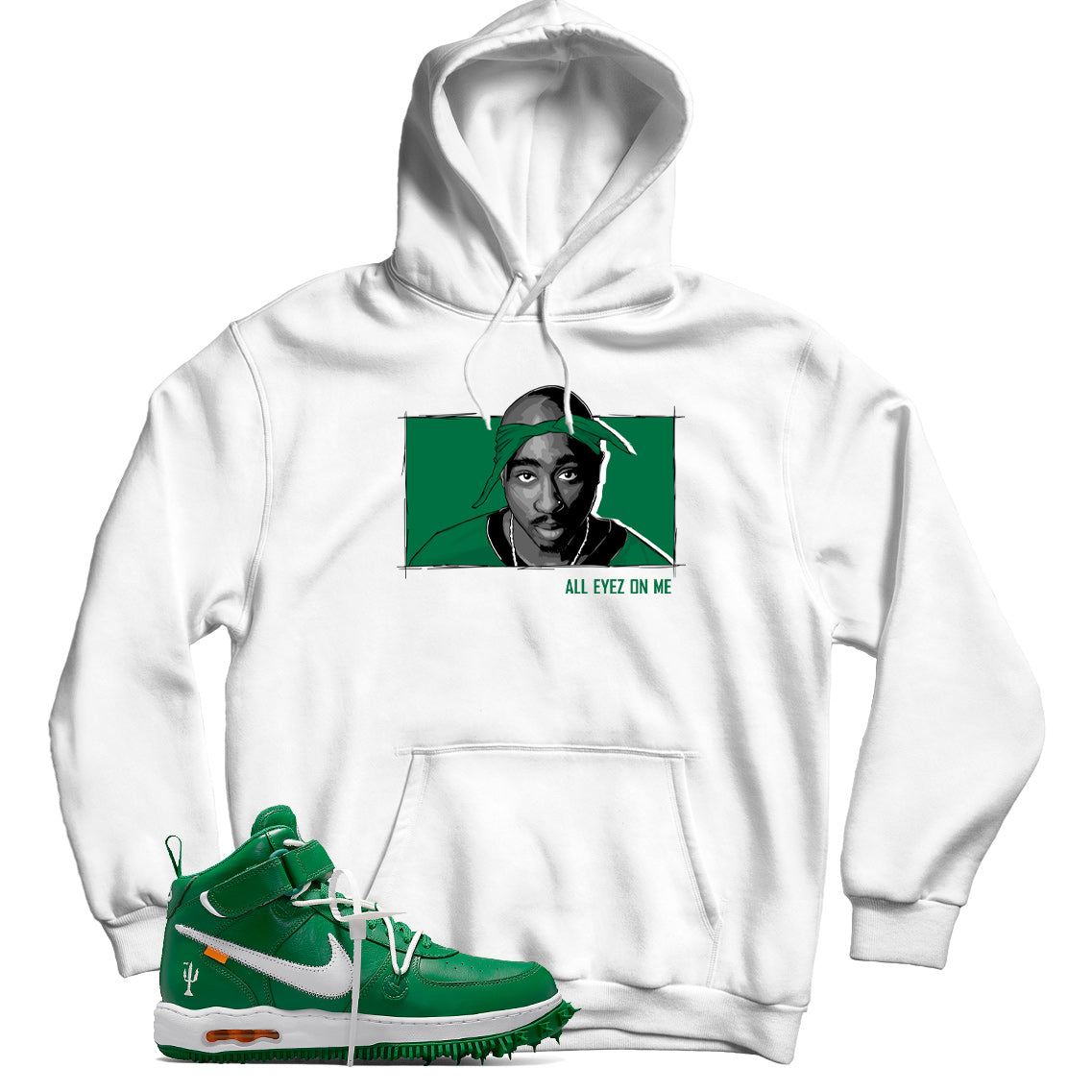 Air Force 1 Off-White Pine Green hoodie